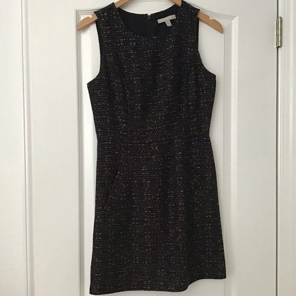 (Like New) Banana Republic Black Tweed Dress